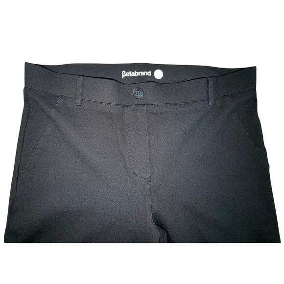 Betabrand Classic Dress Pant Yoga Pull On Pant Bootcut Black Size Large - Picture 3 of 5